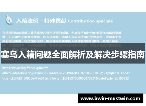 塞鸟入籍问题全面解析及解决步骤指南 塞鸟入籍问题全面解析及解决步骤指南